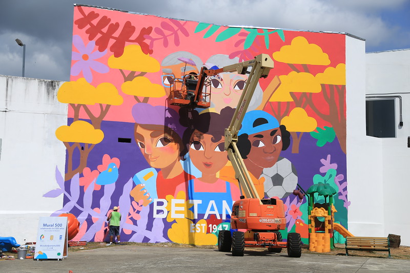 ALO Rental Panamá y JLG son importantes protagonistas en creación de mural “Betania”