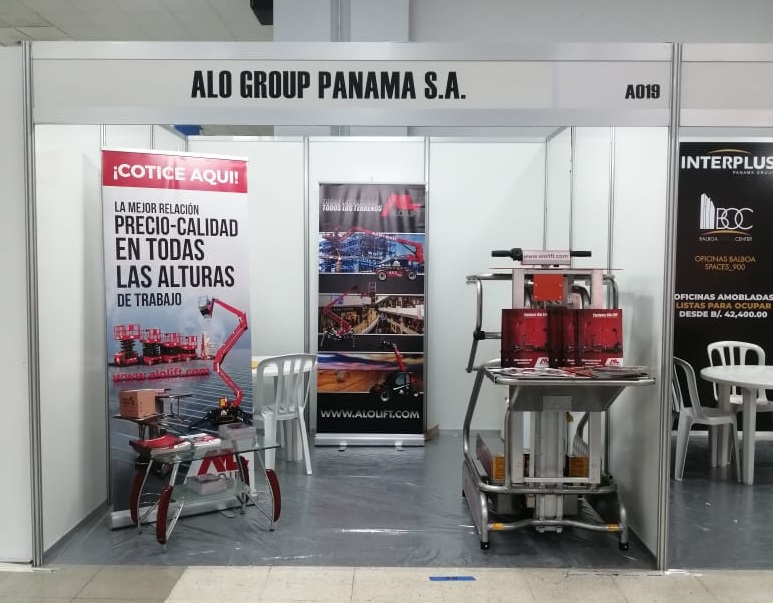 ALO Group Panamá exhibió Motolift SP 40 y novedades en altura para Expo Logística