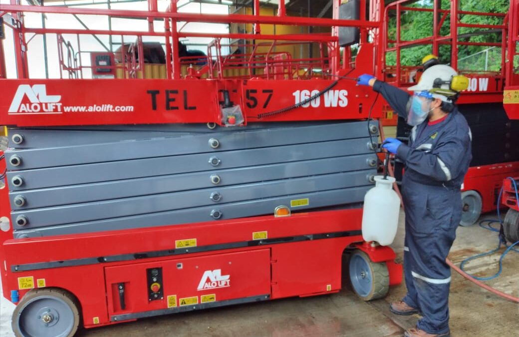 Protocolos de limpieza para entrega de equipos ALO Lift en Panamá